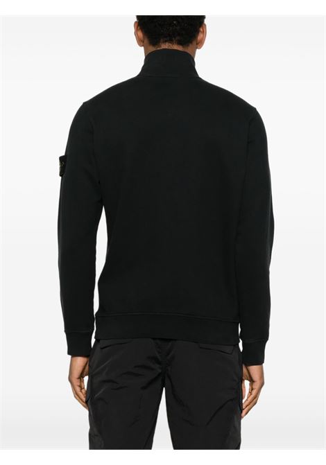 polo half zip uomo nera STONE ISLAND | K2S15 6100068 S0A20V0029